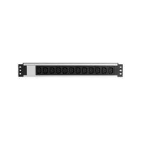 [F082PR12C13] Formrack Sigortasız C13 12 Li 19 Alüminyum Priz 