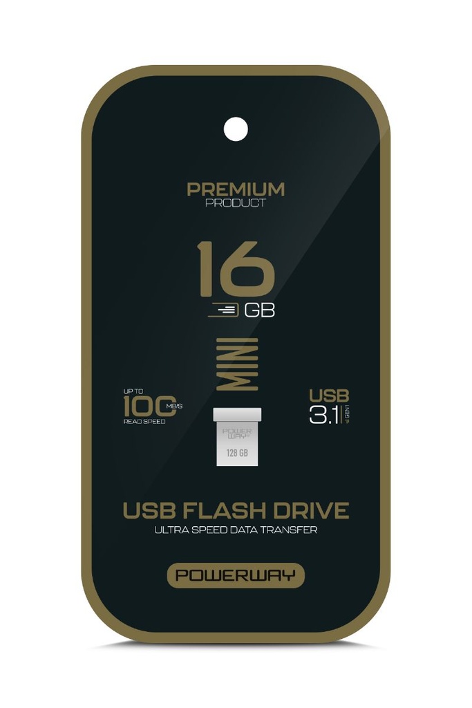Premium 16 GB Mini USB 3.1 Metal Gövde Ultra Hızlı Flash Bellek Data Traveler