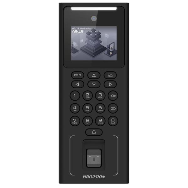 [302919996] Hikvision DS-K1T321MFWX Keypadli Yüz Tanıma / Parmak İzi / Mifare Kart Okuyucu Bağımsız Terminal 