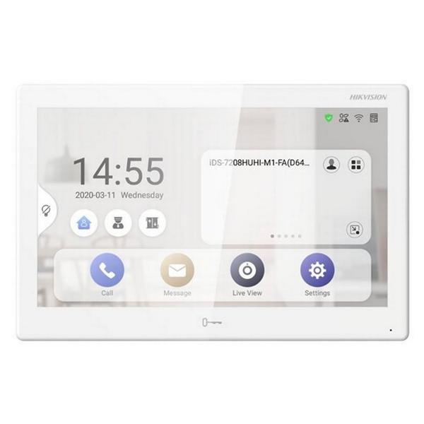 [305303100] Hikvision DS-KH9510-WTE1 10.1 İnç Daire İçi İnterkom Cihazı 