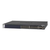 [GSM4328S-100NES] NetGear GSM4328S-100NES L3 Stackable Full Yönetilebilir 24-port 1000BASE-T (RJ45), 2-port 10GBASE-T (RJ45), 2-port 10GBASE-X (SFP+) 