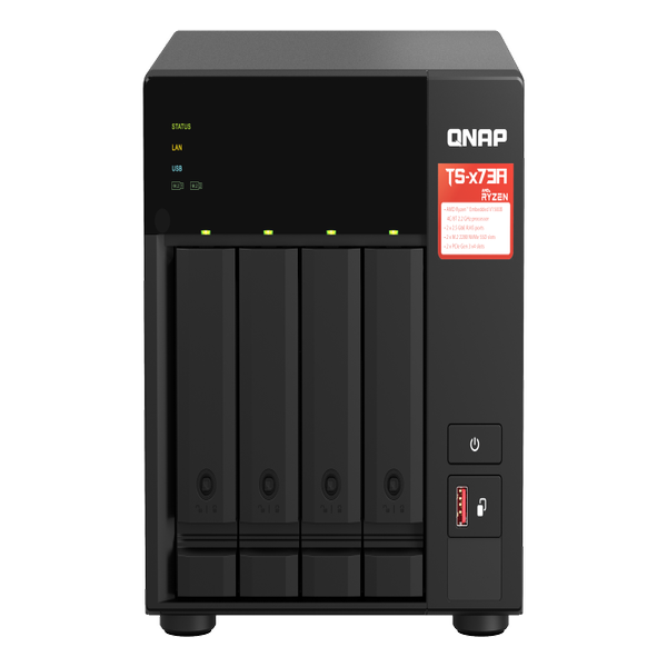 [TS-473A-8G] QNAP TS-473A-8GB RAM 4 Hdd Yuvalı Tower NAS