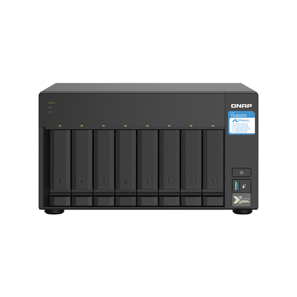 [TS-832PX-4G] QNAP TS-832PX-4GB RAM 8 Hdd Yuvalı Tower NAS