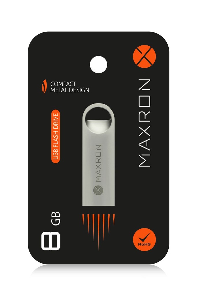[MAXRON 8 GB] 8 GB Flash Bellek Metal Gövde Ömür Boyu Garantili Güvenli Usb Bellek Data Traveler