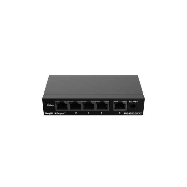 [RG-ES205GC] Reyee RG-ES205GC 5 Portlu, 10/100/1000 Gigabit, Yönetilebilir Switch 
