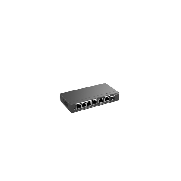 [RG-ES206GS-P] Reyee RG-ES206GS-P 6 Portlu, 10/100/1000 Gigabit, Yönetilebilir Switch, 1 Gigabit Uplink, 1 Gigabit Combo, 4 Port PoE+ (54W) 