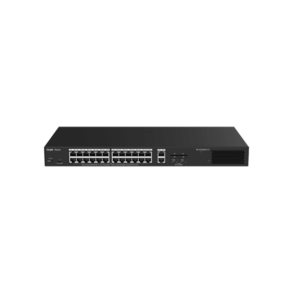 [RG-ES228GS-LP] Reyee RG-ES228GS-LP 28 Portlu, 10/100/1000 Gigabit, Yönetilebilir Switch, 2 SFP, 2 Gigabit RJ45 Uplink, 24 Port PoE+ (250W) 