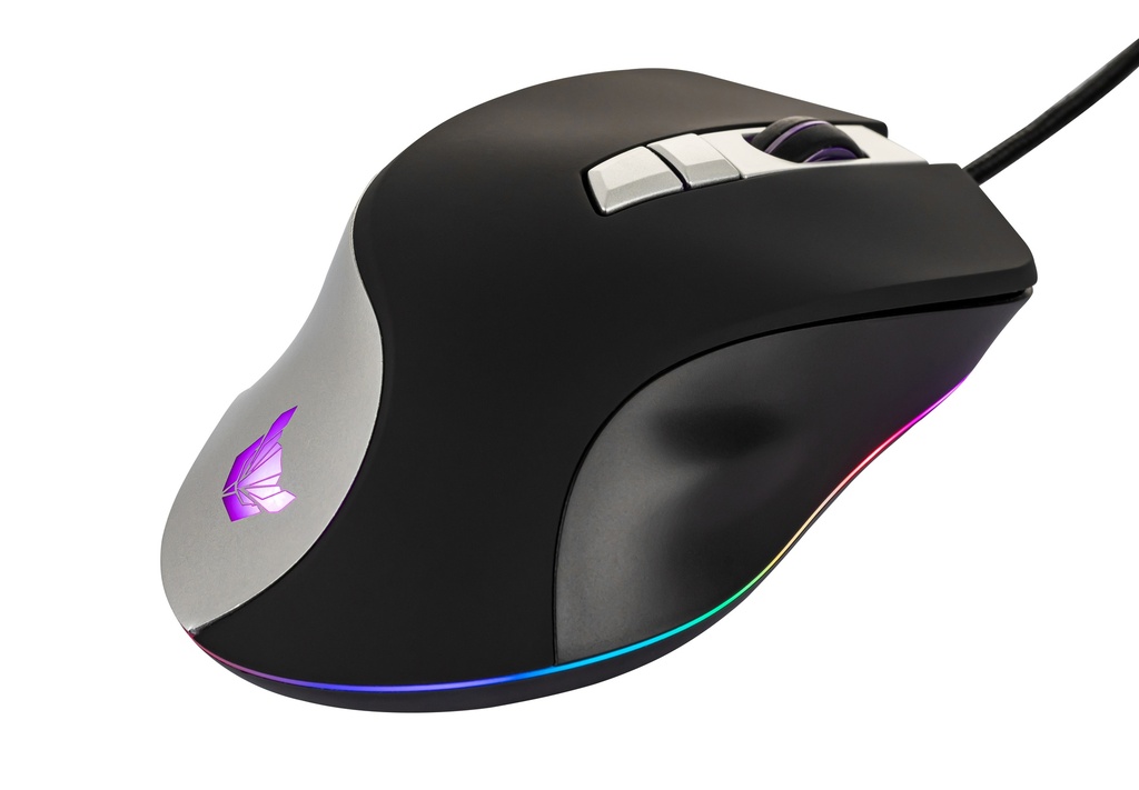 [37404] Rowl RGM-04 AVES USB Siyah RGB Aydınlatmalı 7200DPI Makrolu Gaming Oyuncu Mouse
