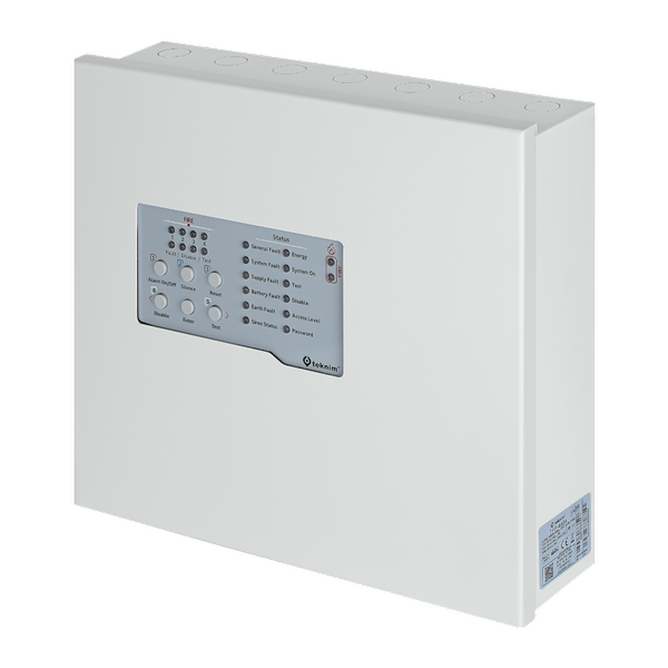 [TFP-4404] Teknim TFP-4404 4 Bölgeli Konvansiyonel Yangın Alarm Paneli Metal Kasa 