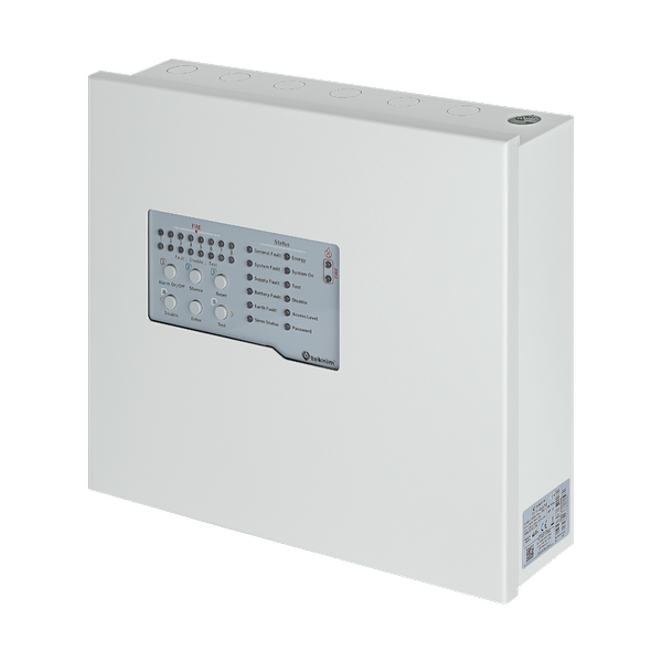 [TFP-4408] Teknim TFP-4408 8 Bölgeli Konvansiyonel Yangın Alarm Paneli Metal Kasa 