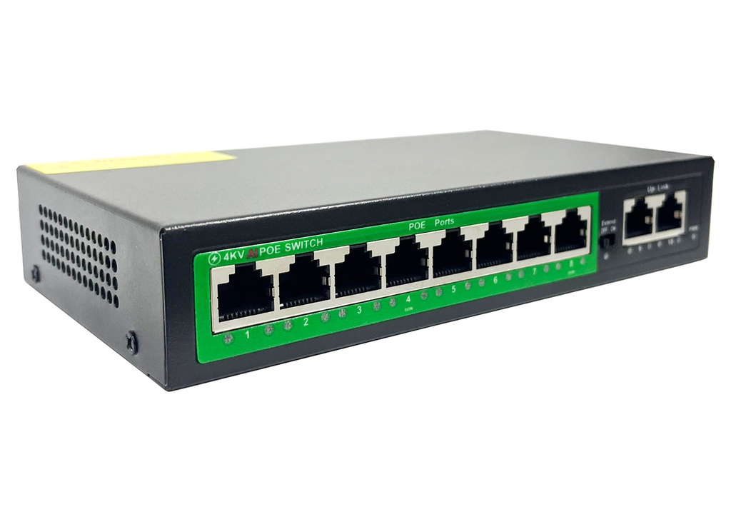 [39387] Rose PR-820 8+2 Port 10/100 Poe Switch