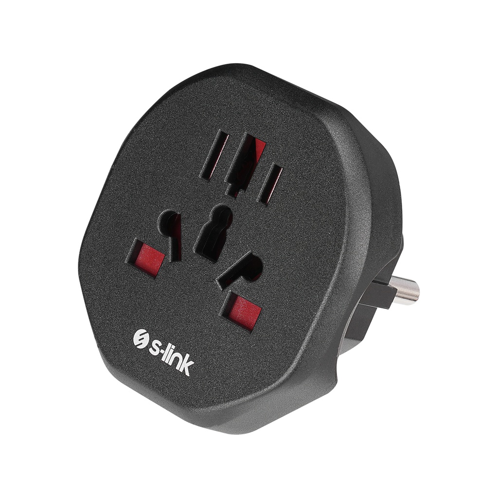 [39571] S-link SL-WL09 Universal - Türk Çevirici Çevirici Priz Adaptör