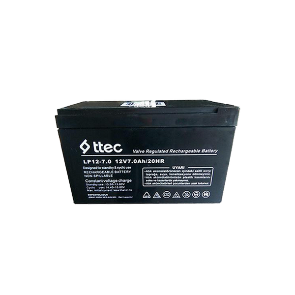 [12vs 12V 7Ah] ttec 12vs 12V 7Ah Bakımsız Kuru Akü (TSS) 