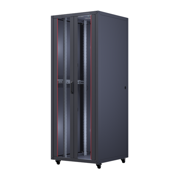 [Ttec Silver-42U8080] ttec Business 42U 800x800 Silverline Dikili Tip Kabinet 