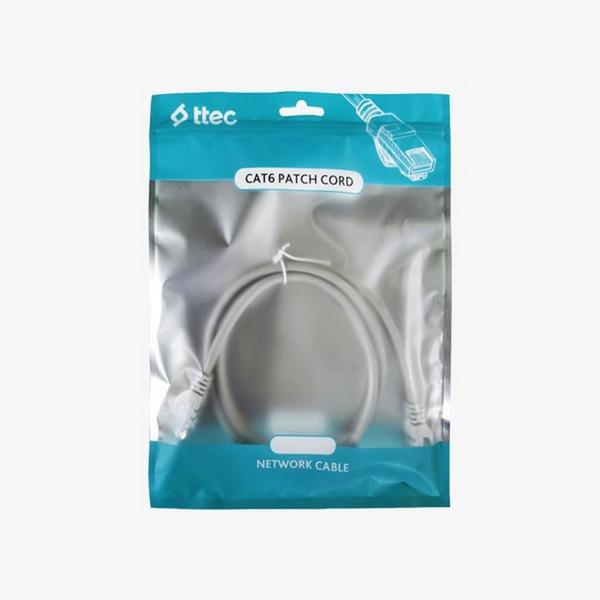 [KBL-PTCH-3MTG] ttec KBL-PTCH-3MTG - CAT6 Patch Kablo 3m Gri (TSS) 