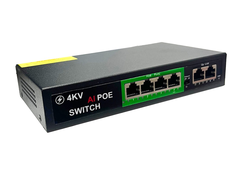 [38883] Rose PR-420 4+2 Port 10/100 Poe Switch