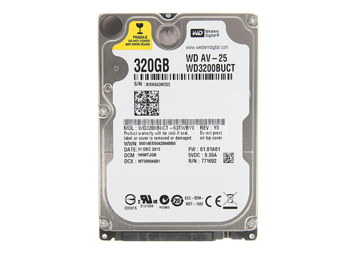 [35260] Western Digital WD3200BUCT 2.5 320GB  5400 RPM 16MB Cache SATA 3.0Gb/s Notebook HardDisk