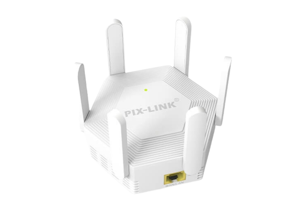 [40031] Platoon PIX-LINK PL-8260 2.4GHz 300Mbps 1xWAN/LAN Port 6 Anten Repeater+AP Kablosuz Menzil Genişletici