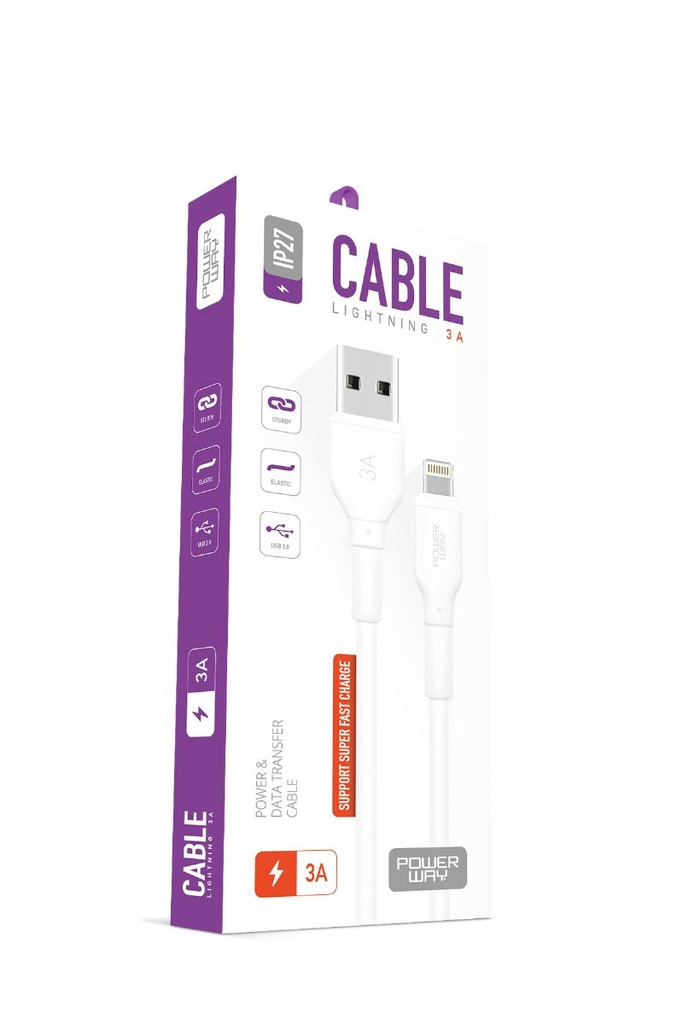 [IP27] Powerway IP27 iPhone 3A Hızlı Kablo