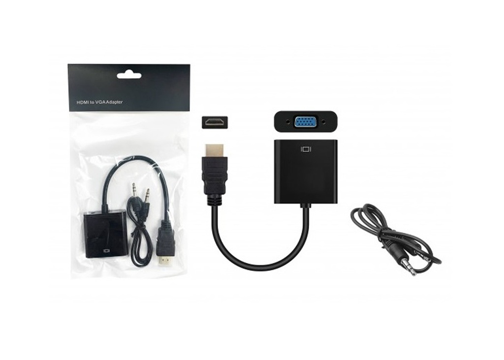 [37460] Platoon PL-7237 HDMI To VGA Çevirici Kablo