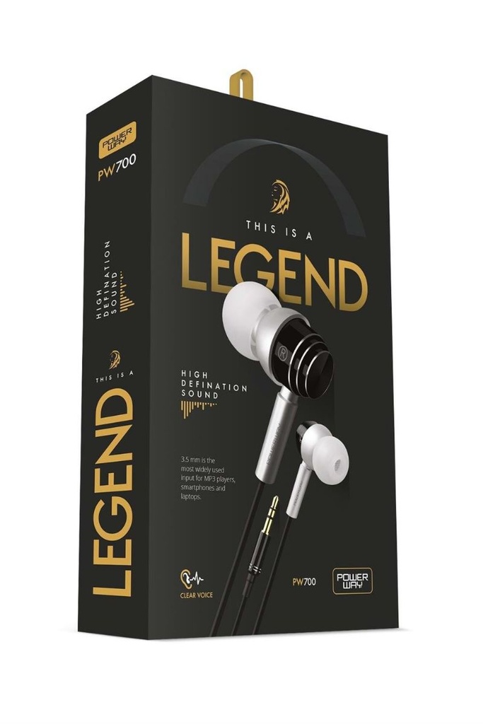 [LEGEND] Powerway Legend Kulak İçi Mikrofonlu Kablolu HD Kulaklık