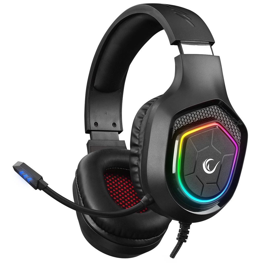[38978] Rampage RM-K90 VECTOR Siyah RGB Led 3,5mm Gaming Mikrofonlu Oyuncu Kulaklığı